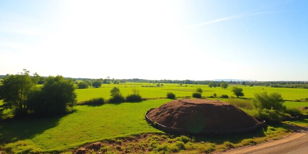A beautiful piece of land under bright blue skies.