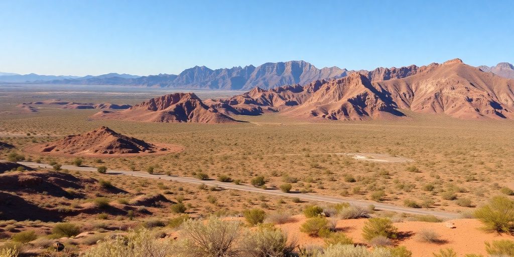 Arizona landscape with desert, mountains, and vegetation.